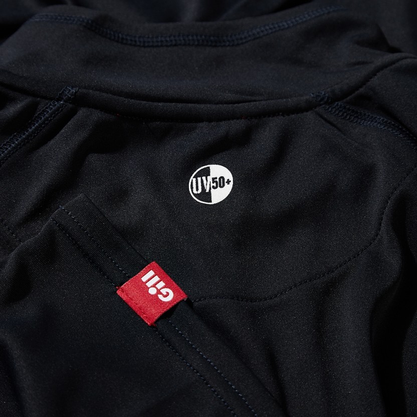 UV Tec L/S Zip Tee, Herren