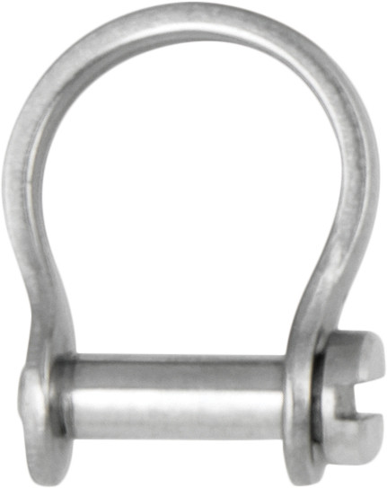 Schäkel, 4mm, breit, Inox