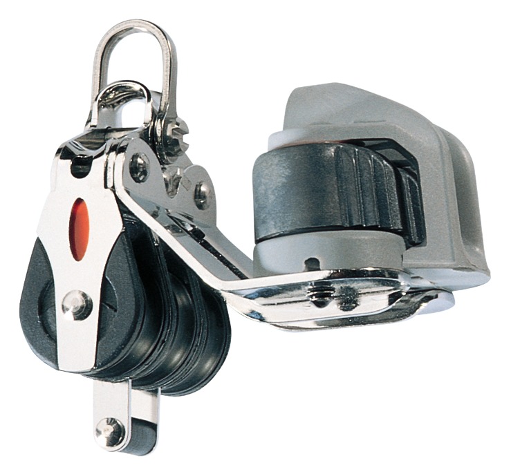 Ronstan Block Serie 20 dreifach mit Hundsfott und Schotklemme