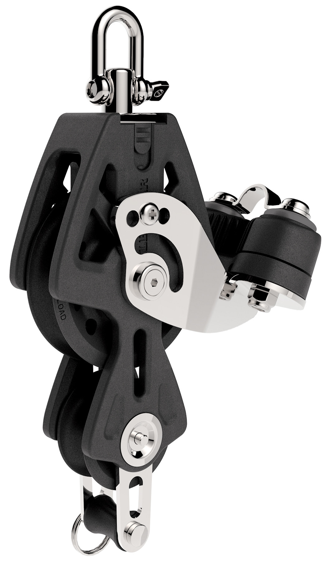 Lewmar Synchro Violinblock Serie 50 mit Hundsfott und Schotklemme