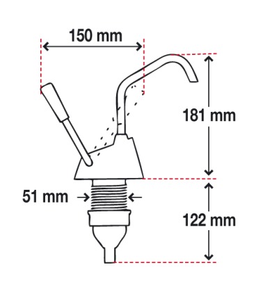Whale Flipper Pantry-Handpumpe MK4
