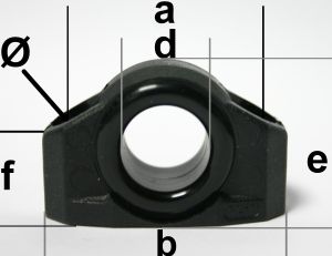 Leitöse aus Nylon Schwarz – Präzise Leinenführung für Ihr Boot