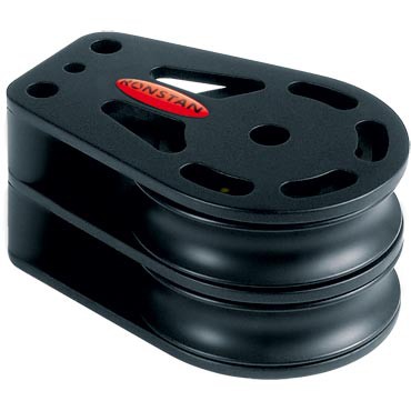 Umlenkrolle doppelt 75mm, Alu Rolle