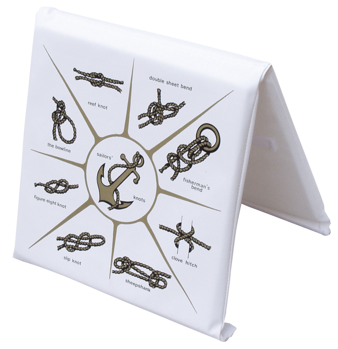 Trem Doppelkissen für Reling und zum Schwimmen weiss mit Knoten-Motiv