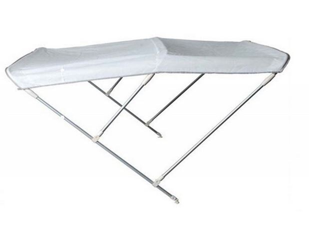 Bimini Top, 170cm mit 3 Bogen Alu, weiss