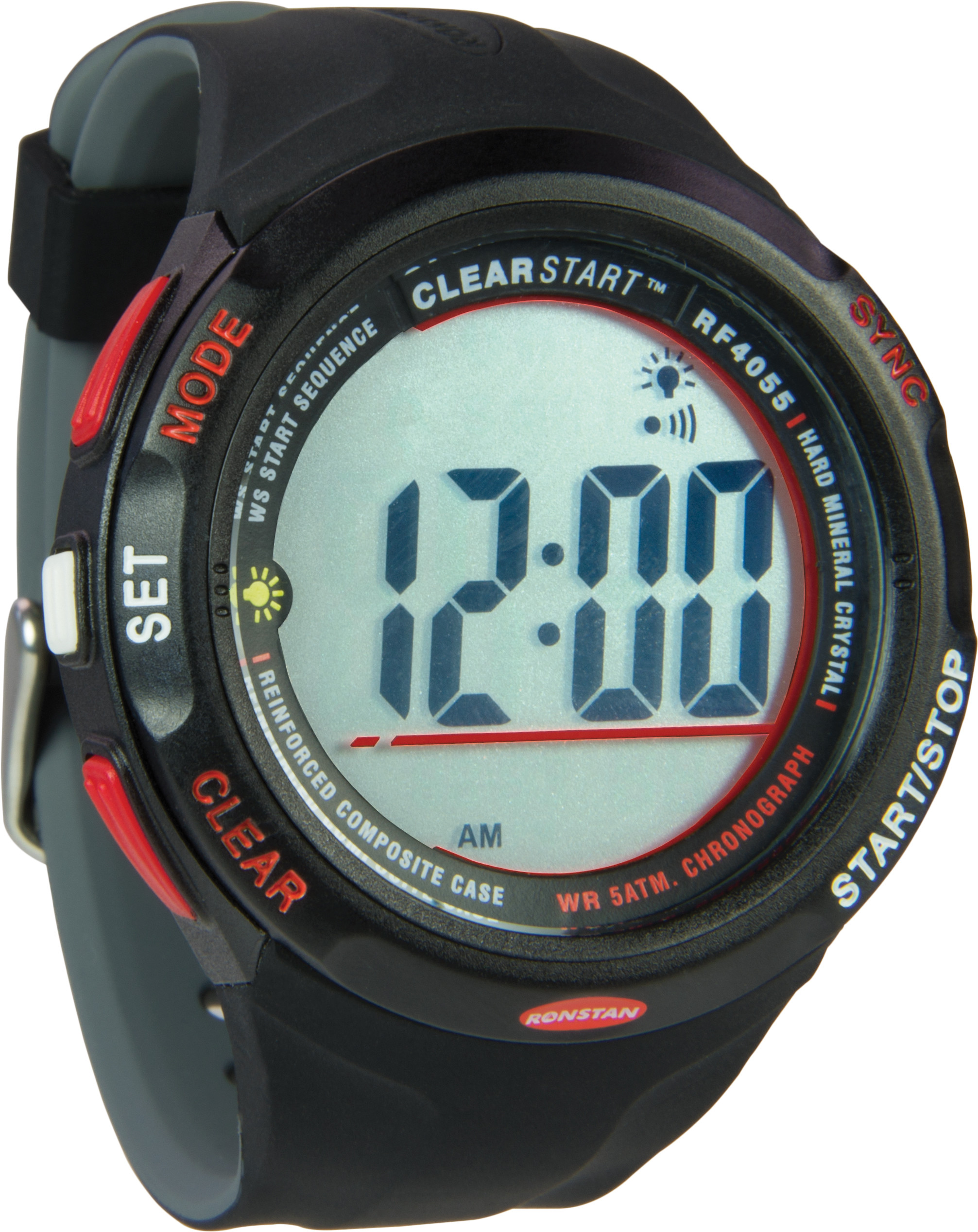 Sailing Watch 'Clear Start' 50mm, schwarz/grau