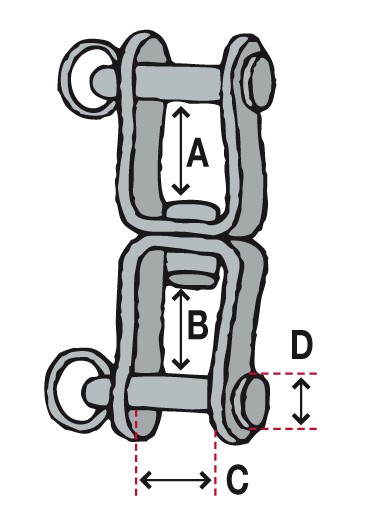 Wirbel 4mm, 32mm lang