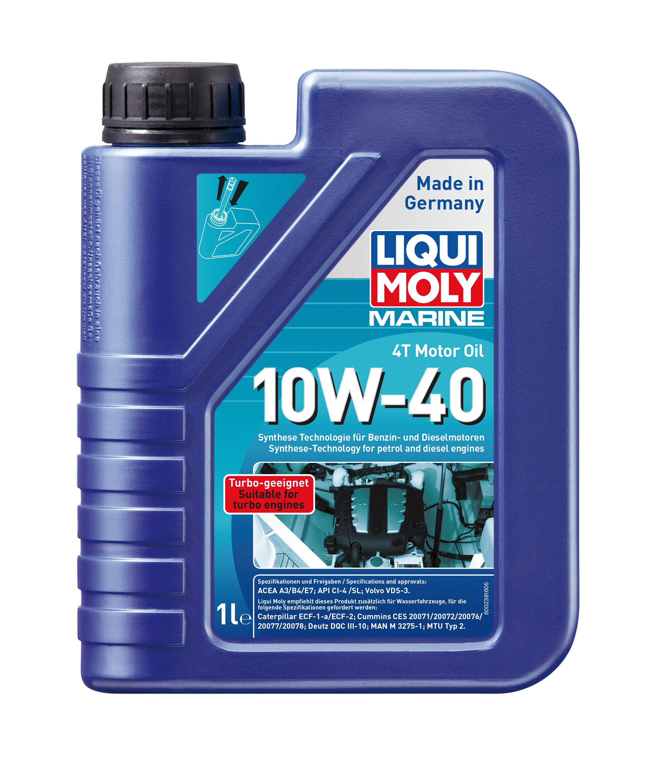 Marine 4-Takt Motorenöl 10W-40, 1l