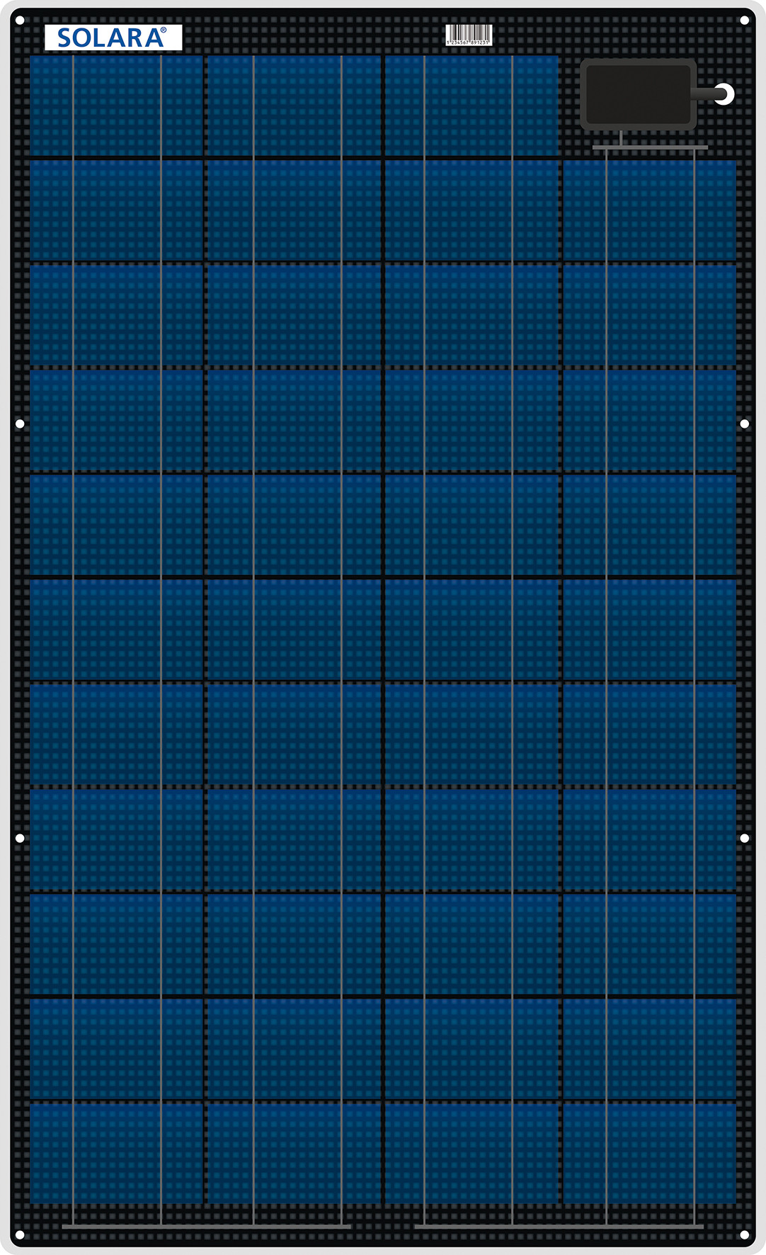 Solarmodul 220WH/D (844x481x3mm)