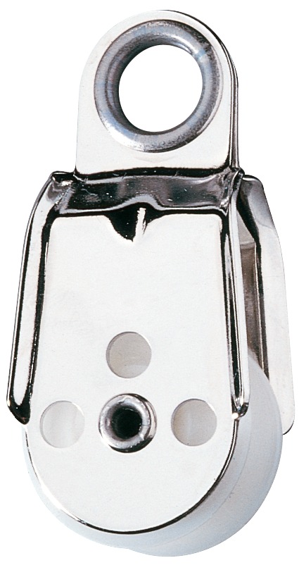 Block mit Delrinrolle 28mm