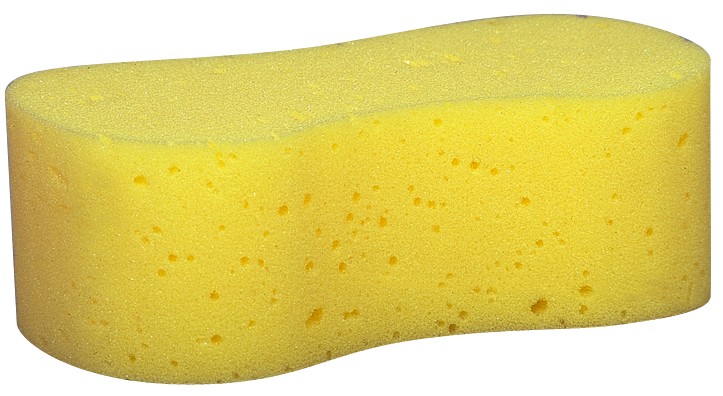Schwamm gelb, knochenförmig