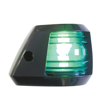 Steuerbordlicht, 12V, 5W, seitlich schwarzes Gehäuse