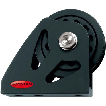Mastfuss Block 75mm, Alu Rolle
