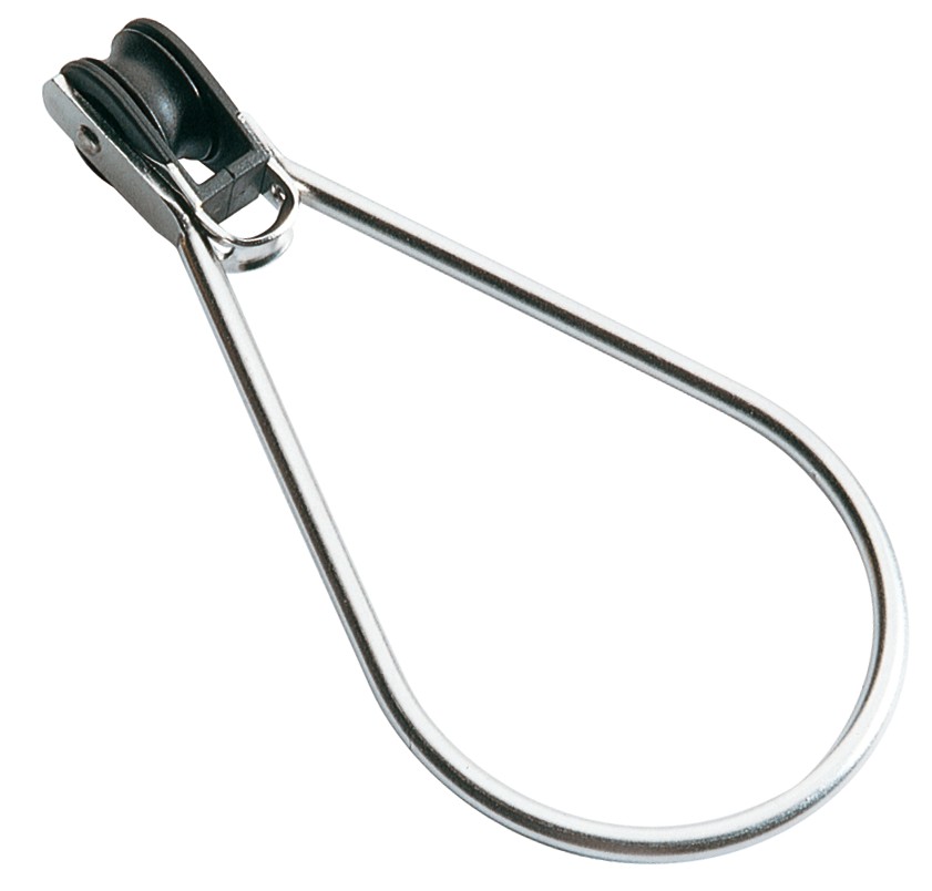Trapezhaken mit Rolle, kugelgelagert
