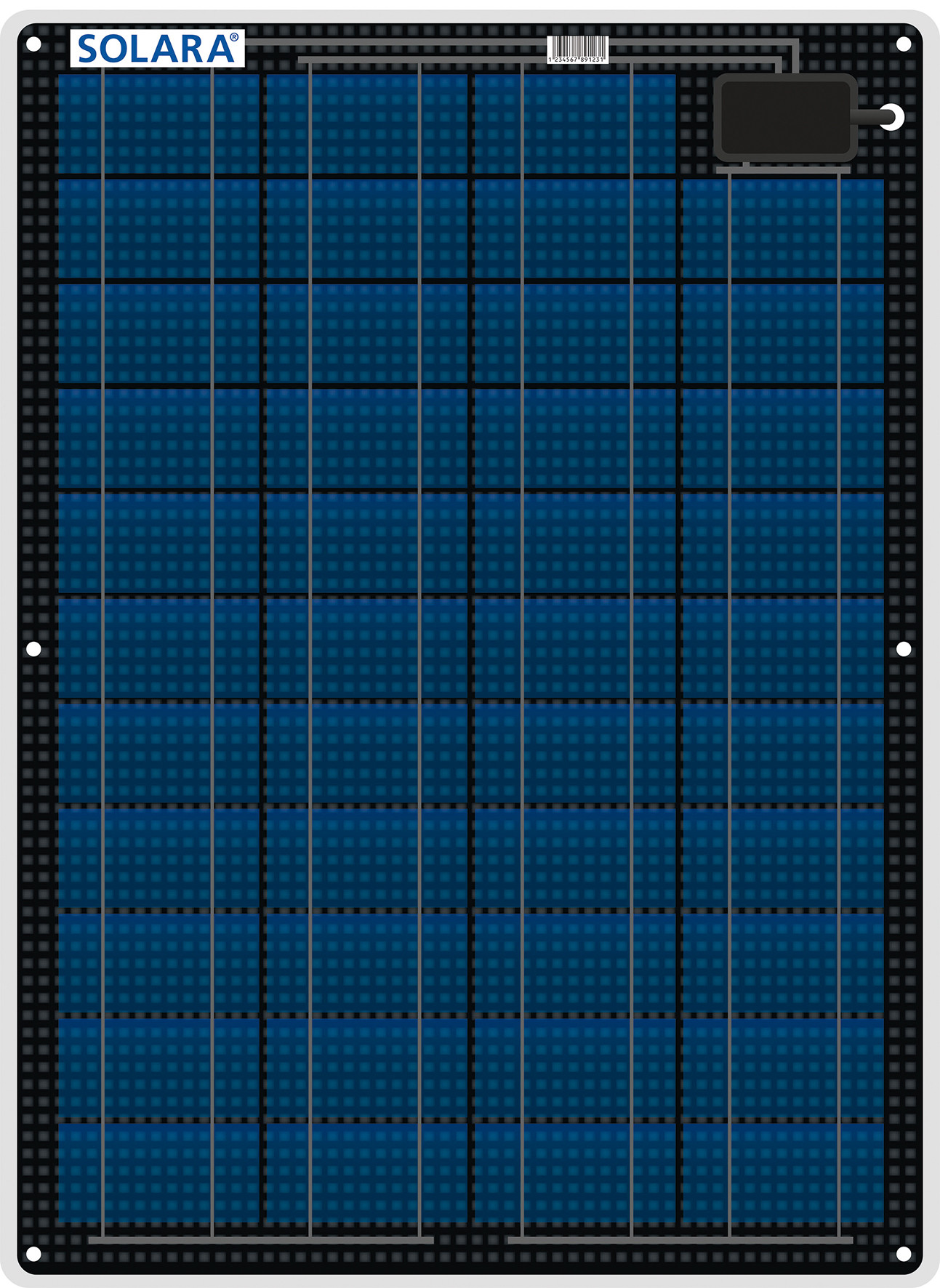 Solarmodul 170WH/D (654x481x3mm)