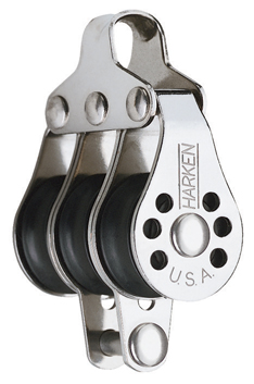 Harken Dreifachblock mit Hundsfott 22 mm – Mikrobeschreibung für Windsurfen & Jollen