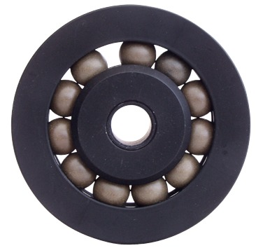 Rolle mit Kugellager, Aluminium