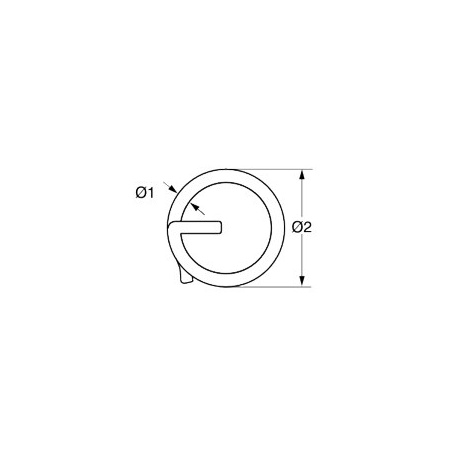 Ringsplinte / Federring ø15mm aus Edelstahl 1.4401 – 10er Pack